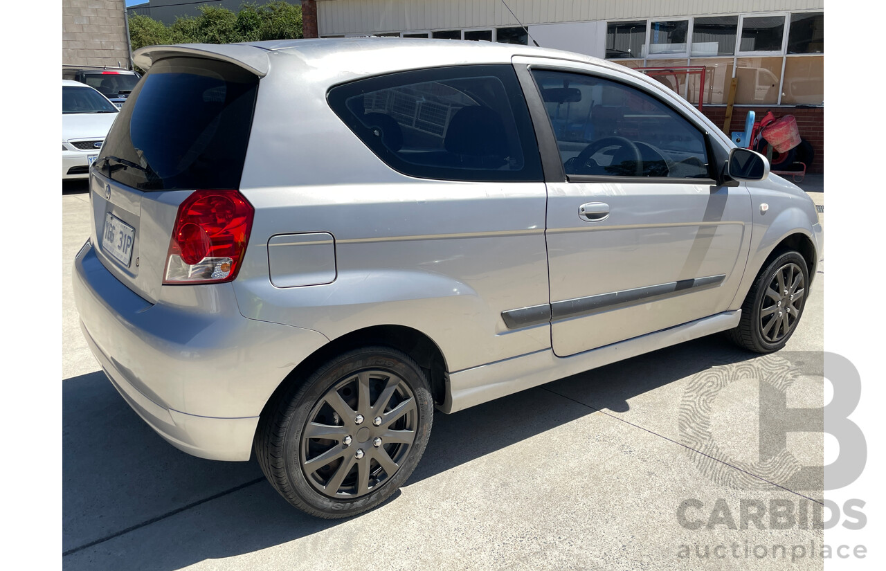 7/2007 Holden Barina  TK MY07 3d Hatchback Silver 1.6L