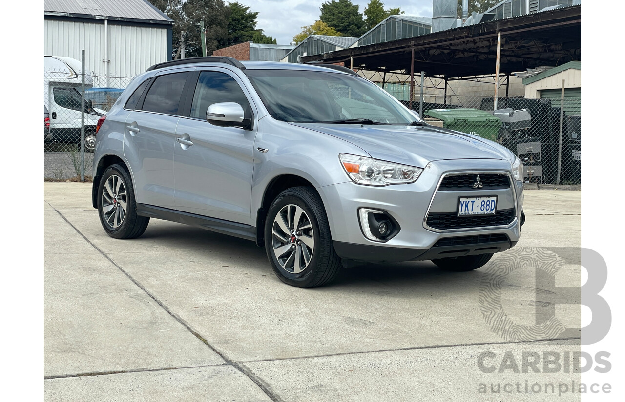 10/2014 Mitsubishi ASX (4wd) XB MY14 4d Wagon Silver 2.2L