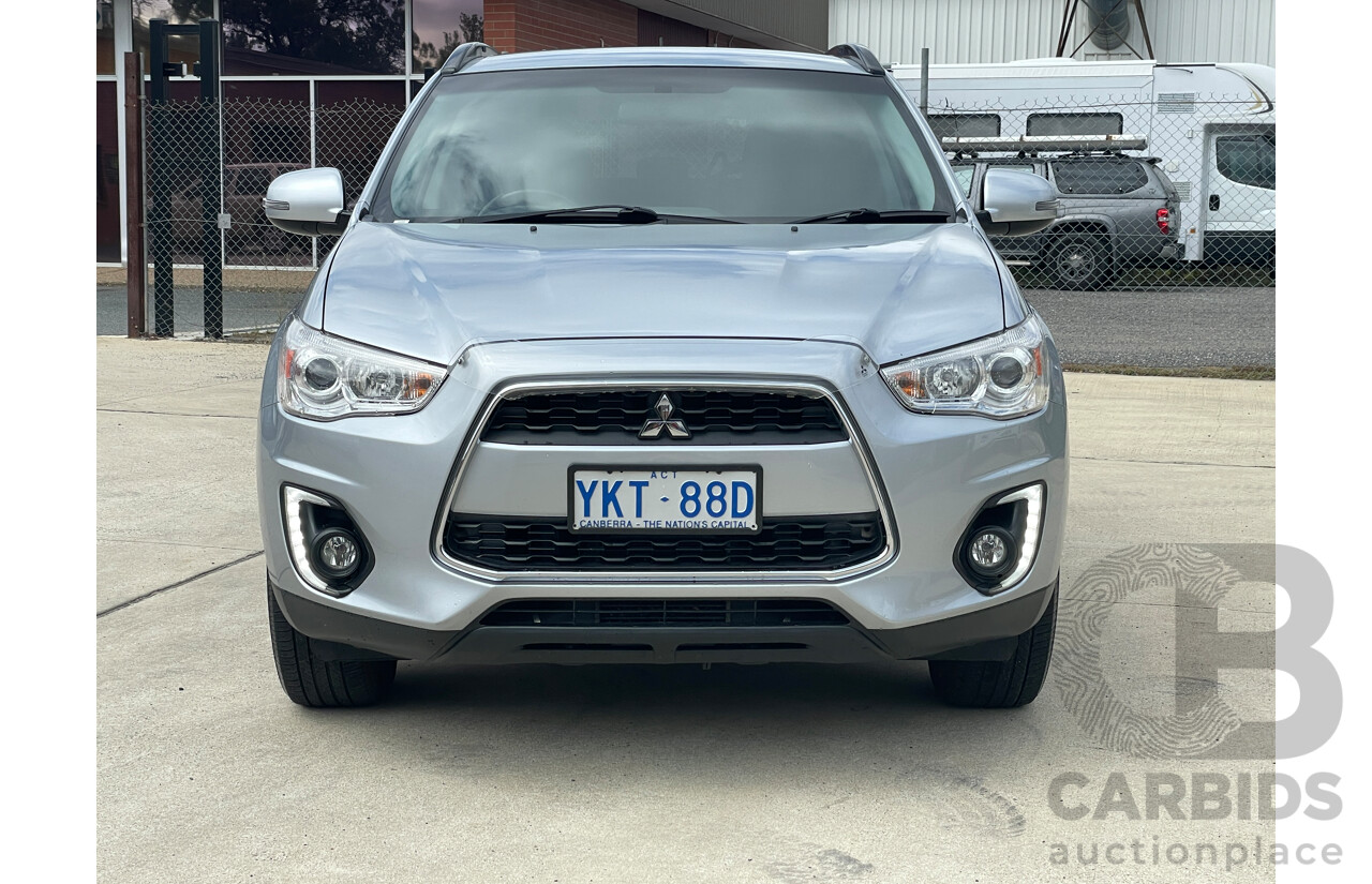 10/2014 Mitsubishi ASX (4wd) XB MY14 4d Wagon Silver 2.2L