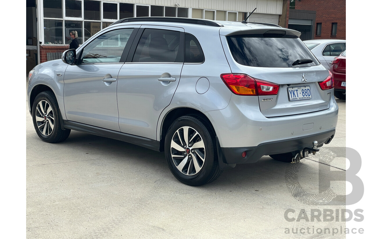 10/2014 Mitsubishi ASX (4wd) XB MY14 4d Wagon Silver 2.2L