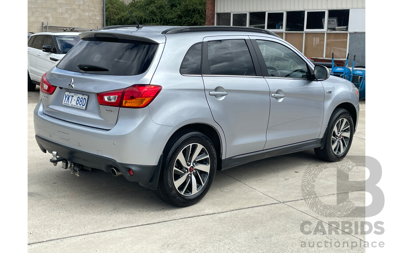 10/2014 Mitsubishi ASX (4wd) XB MY14 4d Wagon Silver 2.2L