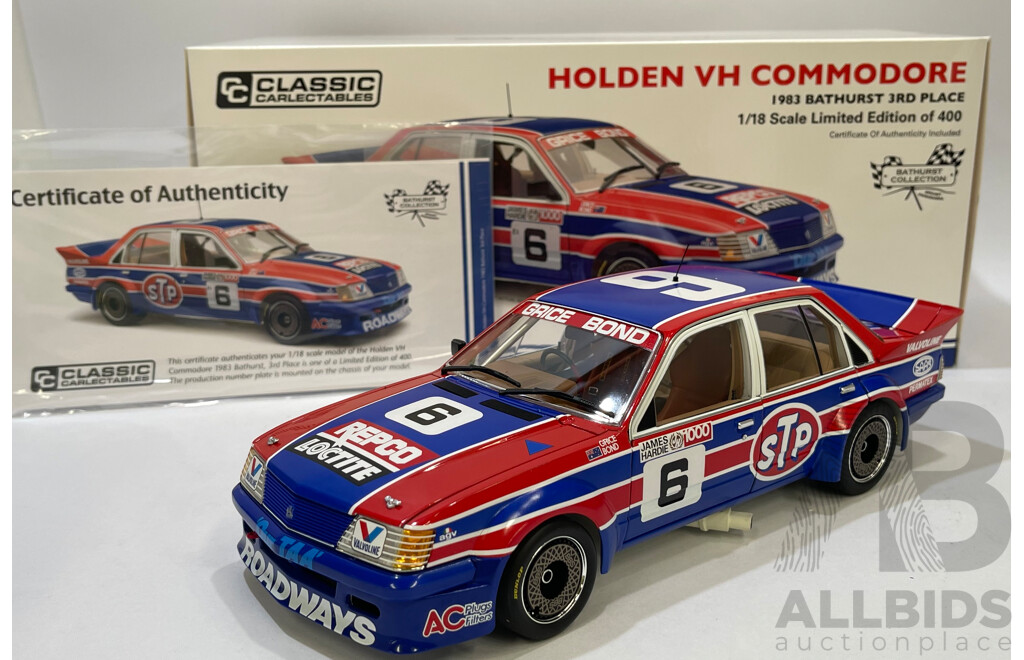 Allan Grice/Colin Bond Classic Carlectable 1983 Bathurst Holden VH Commodore  - 1/18 Scale