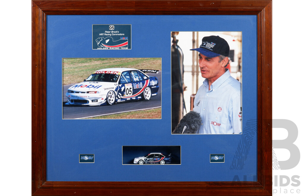 Peter Brock Commemorative Print Including Model Car