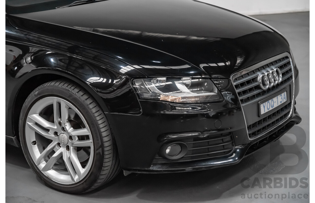 2/2010 Audi A4 1.8 TFSI B8 (8K) 4d Sedan Black 1.8L Turbo