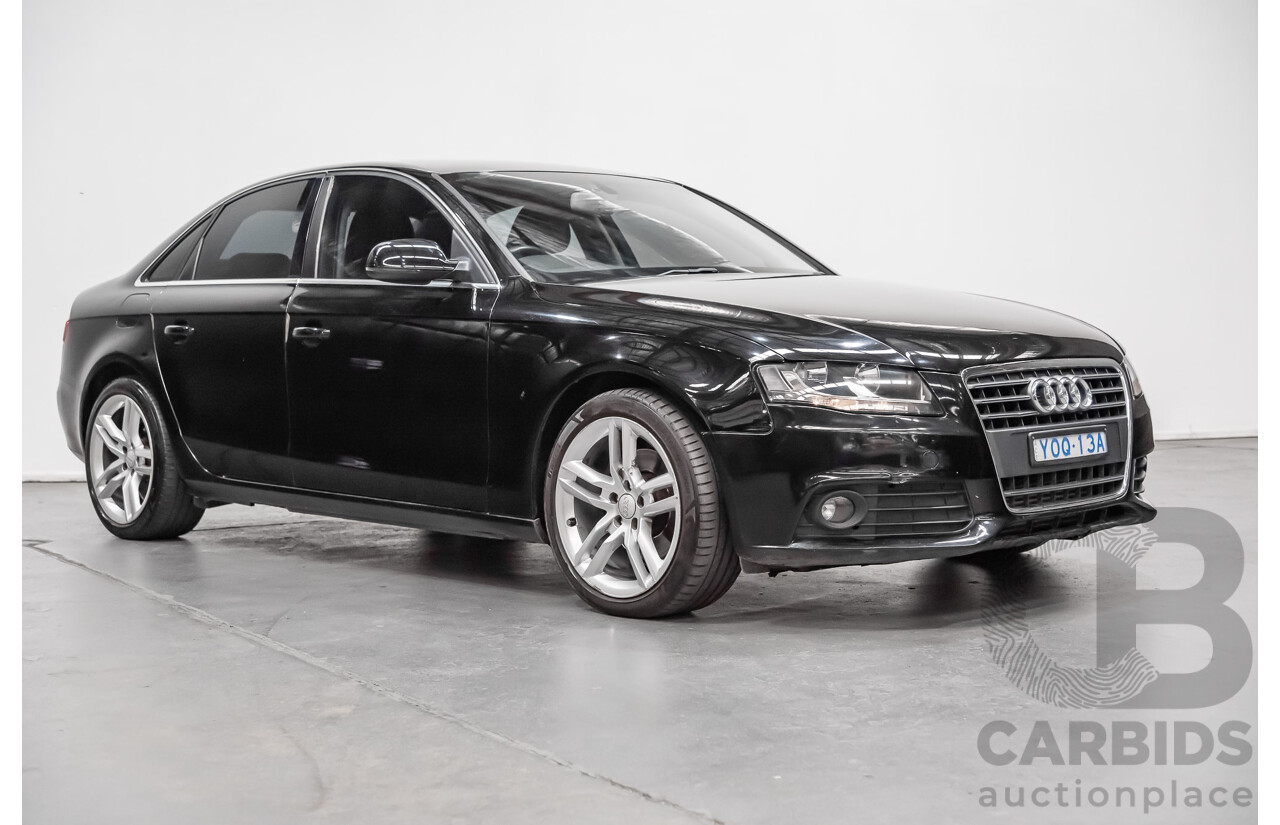 2/2010 Audi A4 1.8 TFSI B8 (8K) 4d Sedan Black 1.8L Turbo