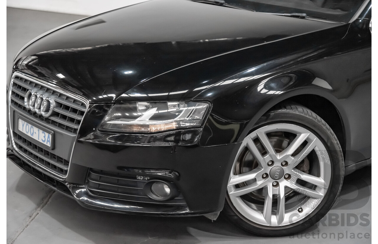 2/2010 Audi A4 1.8 TFSI B8 (8K) 4d Sedan Black 1.8L Turbo