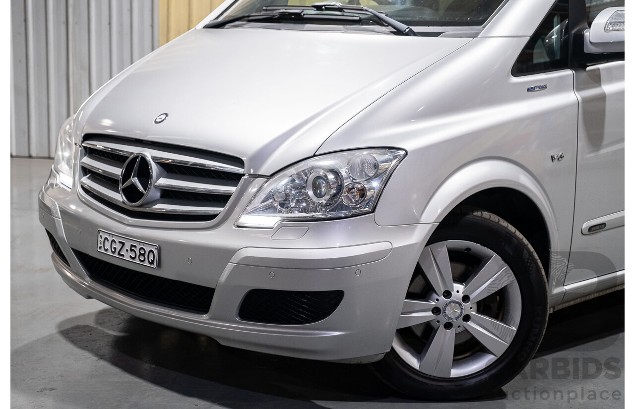 6/2012 Mercedes-Benz Viano 3.0 CDI BlueEFFICENCY 639 MY11 4d Wagon Brilliant Silver Metallic V6 3.0L Turbo Diesel - 8 Seater