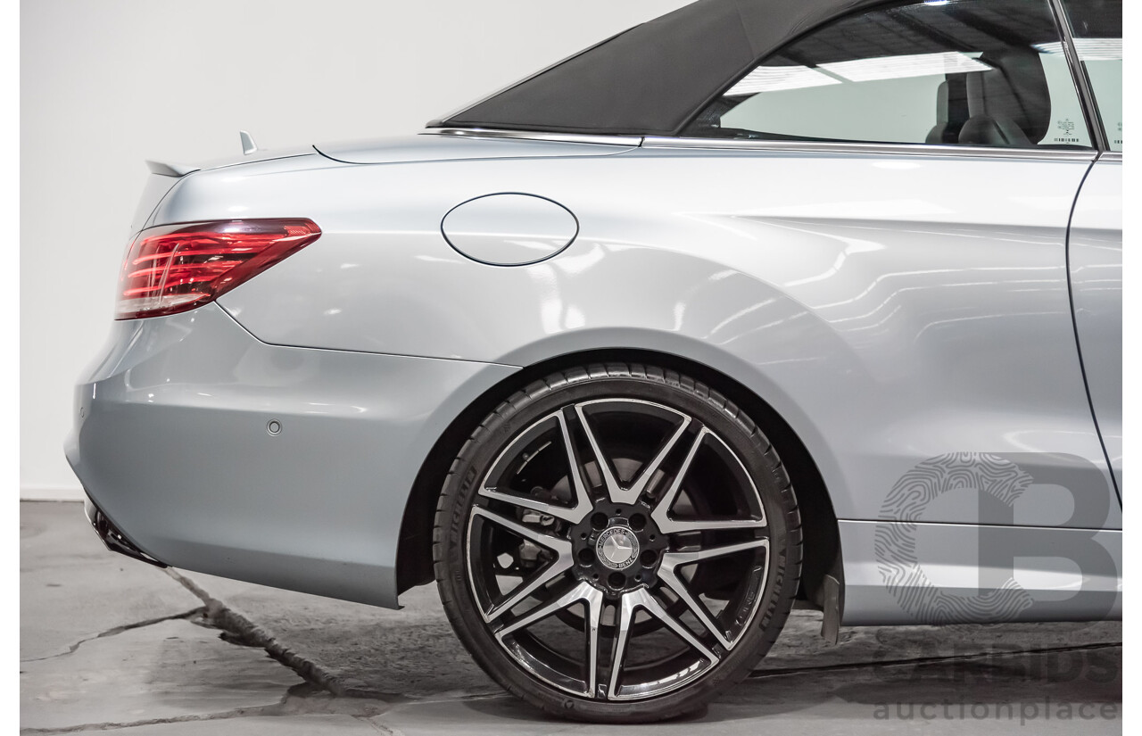 8/2015 Mercedes-Benz E250  207 MY15 2d Cabriolet Silver 2.0L Turbo