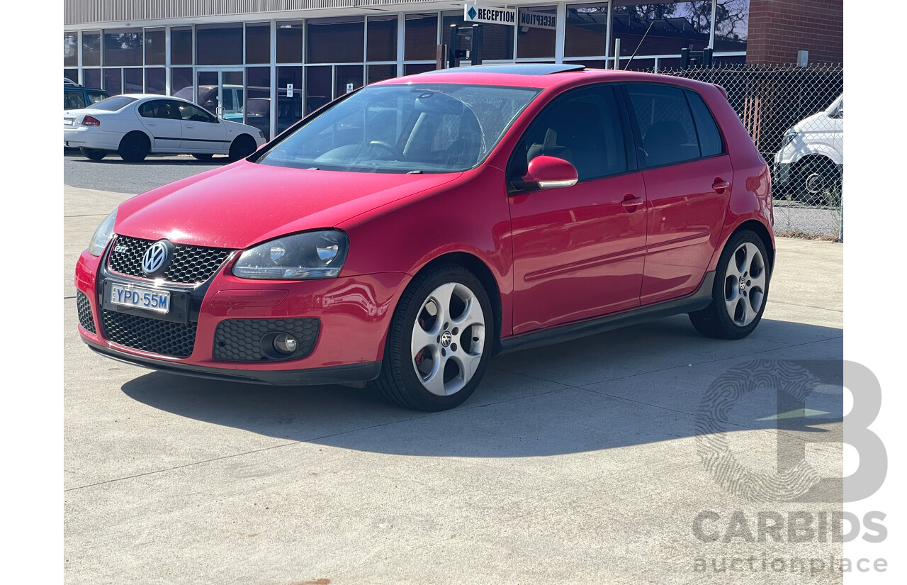 9/2009 Volkswagen Golf GTi 1K MY09 5d Hatchback Red 2.0L