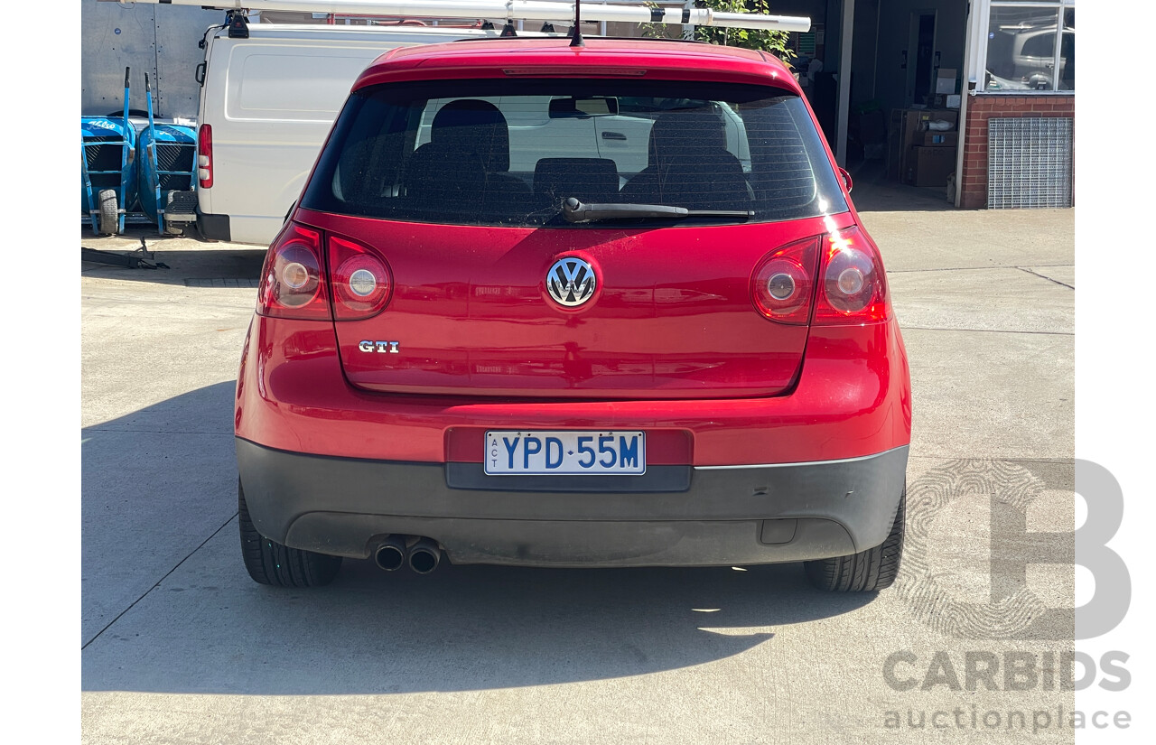 9/2009 Volkswagen Golf GTi 1K MY09 5d Hatchback Red 2.0L