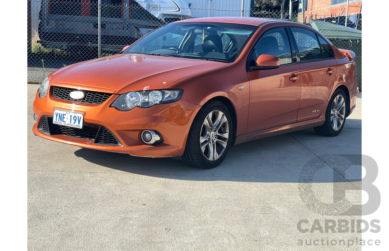 2/2011 Ford Falcon XR6 FG UPGRADE 4d Sedan Orange 4.0L