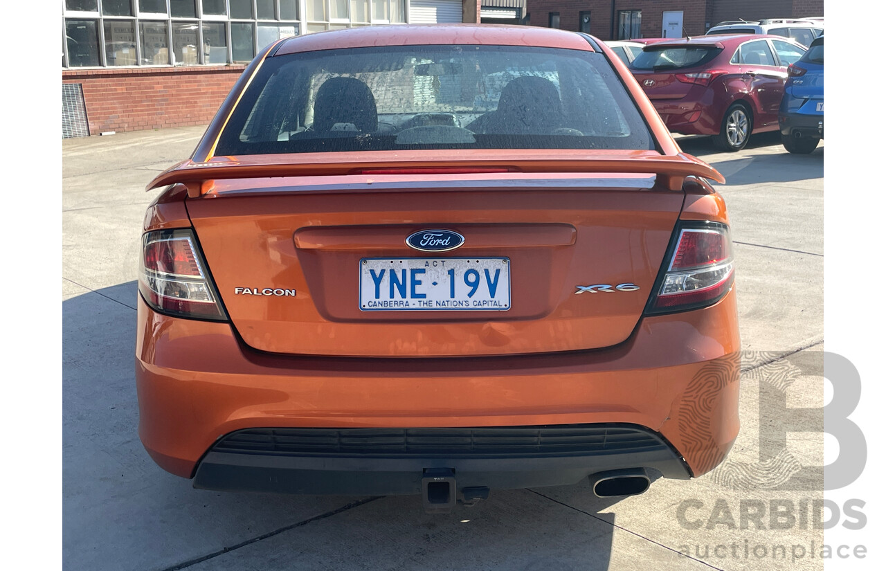 2/2011 Ford Falcon XR6 FG UPGRADE 4d Sedan Orange 4.0L