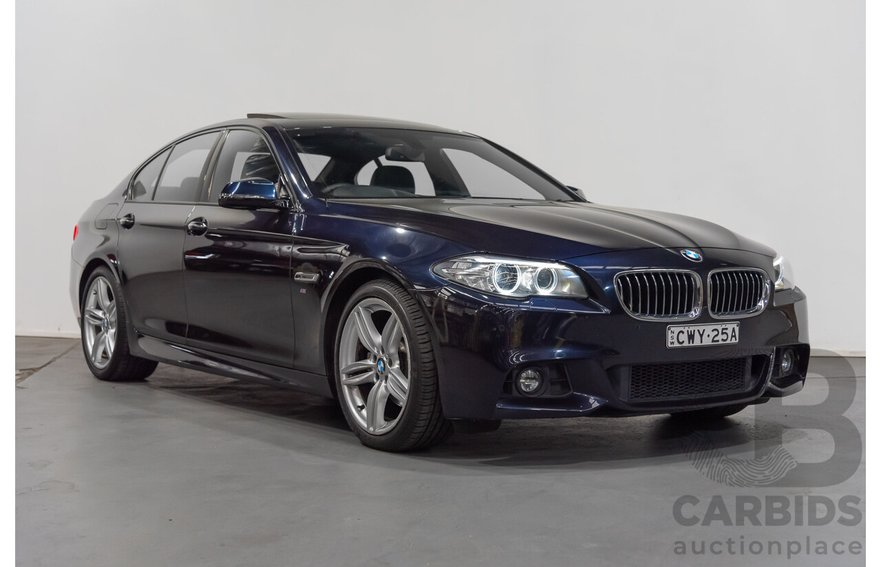 3/2015 BMW 520i M-sport F10 MY15 4d Sedan Blue 2.0L Turbo