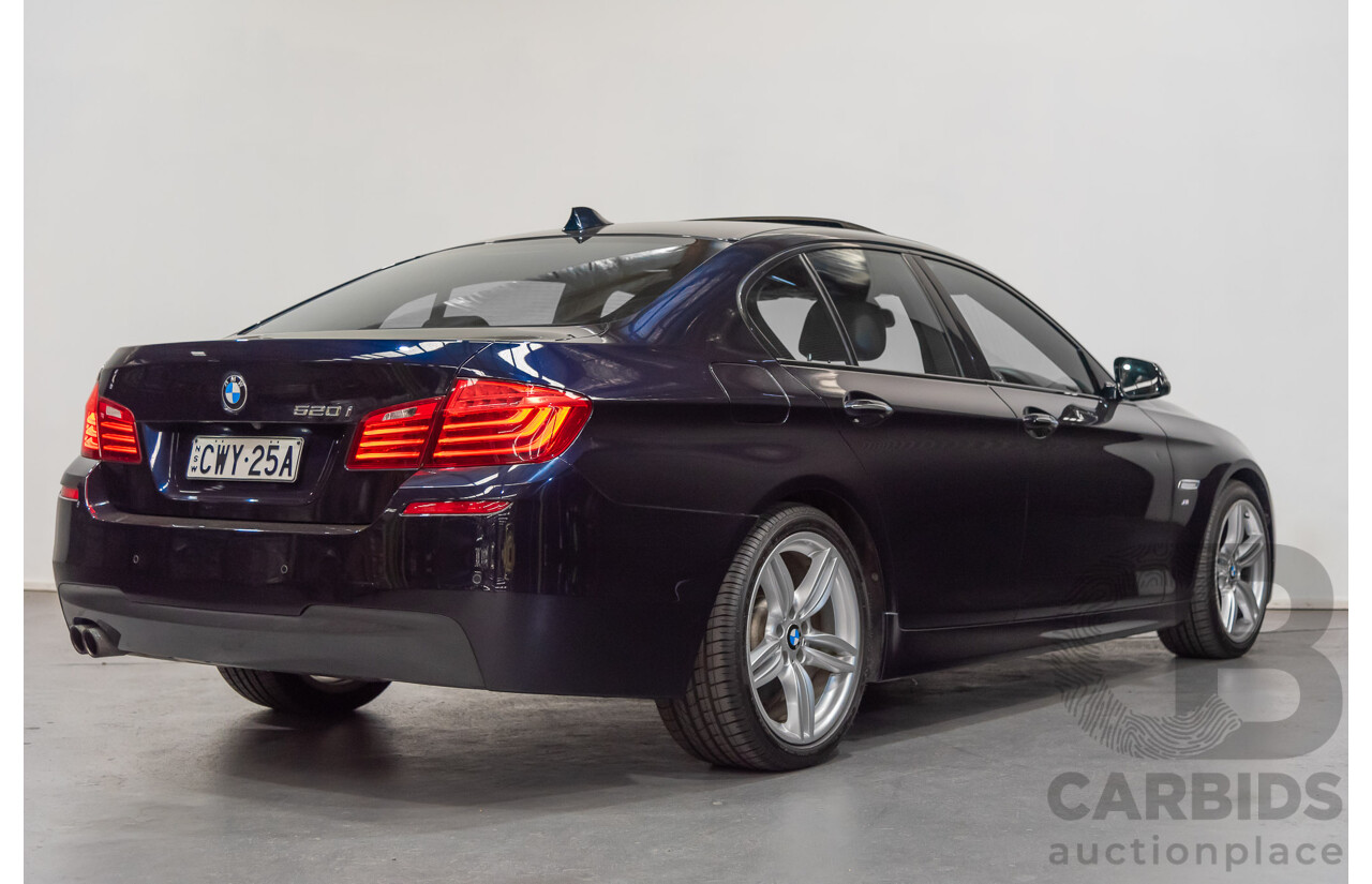 3/2015 BMW 520i M-sport F10 MY15 4d Sedan Blue 2.0L Turbo