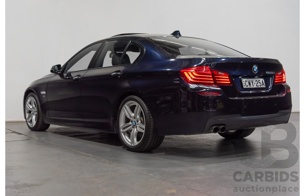 3/2015 BMW 520i M-sport F10 MY15 4d Sedan Blue 2.0L Turbo