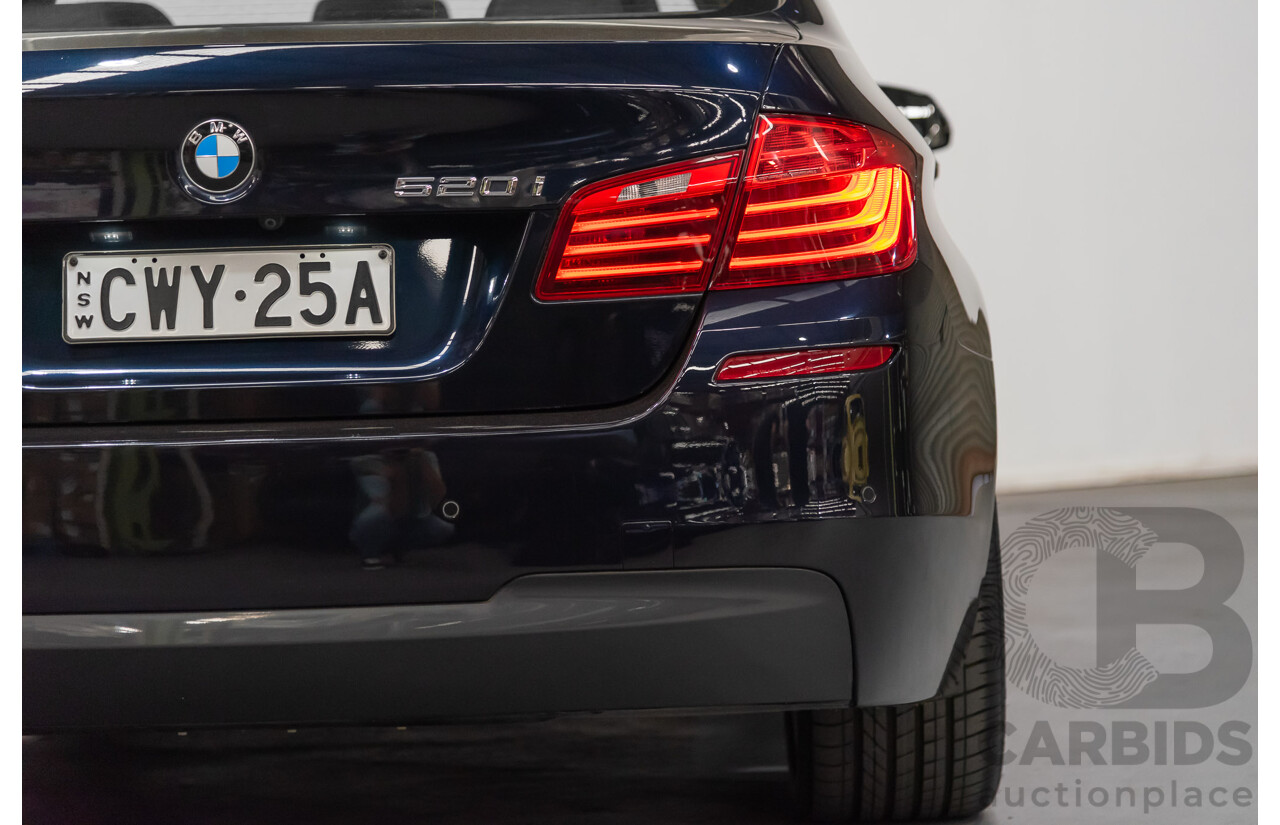 3/2015 BMW 520i M-sport F10 MY15 4d Sedan Blue 2.0L Turbo