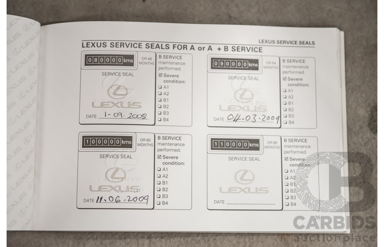 4/2003 Lexus Rx330 Sports MCU38R 4d Wagon Beige 3.3L V6