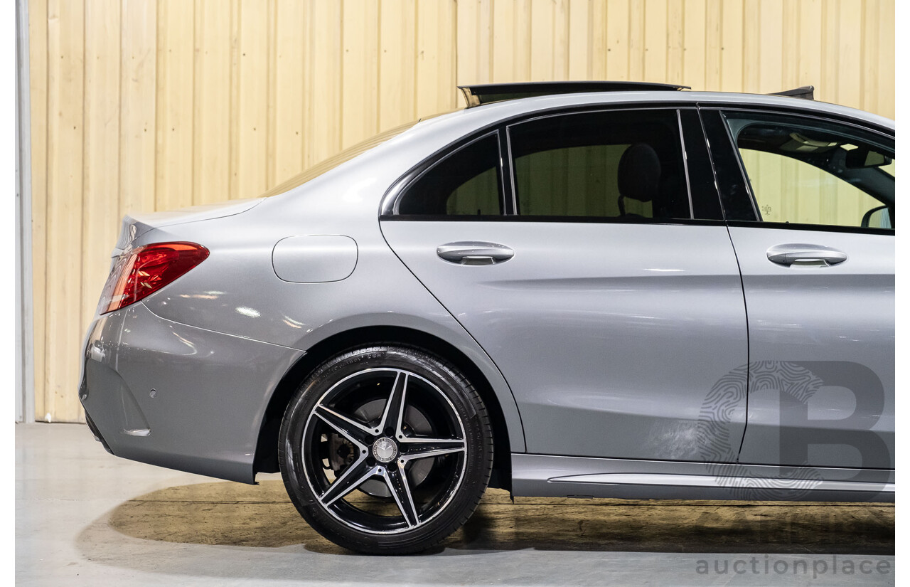 4/2016 Mercedes-Benz C200 AMG Line W205 MY16 4d Sedan Palladium Silver Metallic 2.0L Turbo Petrol