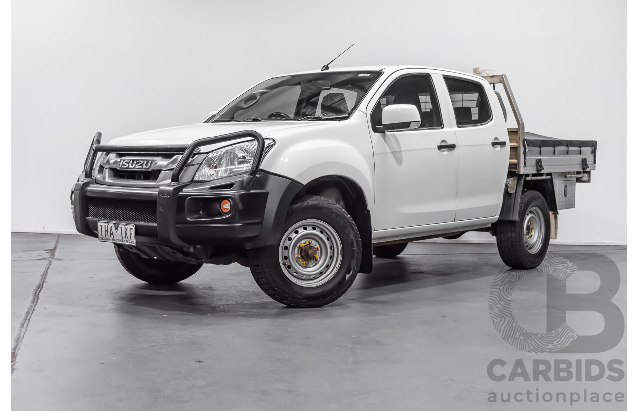 12/2015 Isuzu D-Max SX (4x4) TF MY15 Crew C/Chas White 3.0L Turbo Diesel