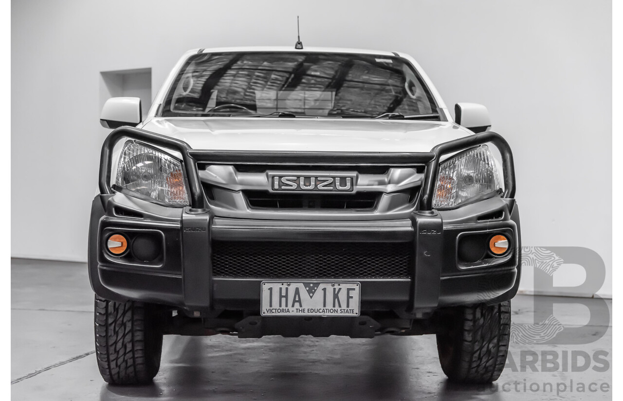 12/2015 Isuzu D-Max SX (4x4) TF MY15 Crew C/Chas White 3.0L Turbo Diesel