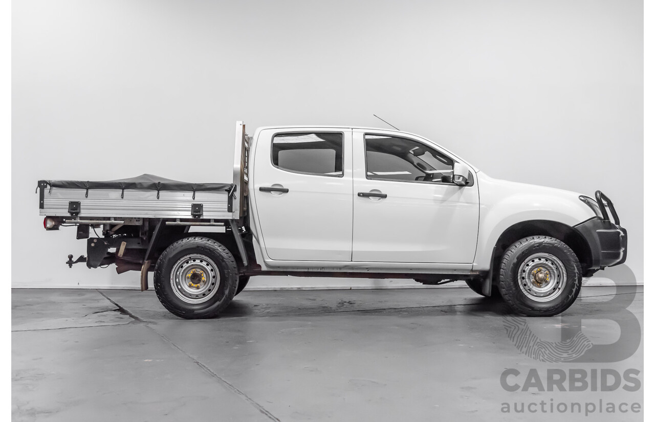 12/2015 Isuzu D-Max SX (4x4) TF MY15 Crew C/Chas White 3.0L Turbo Diesel