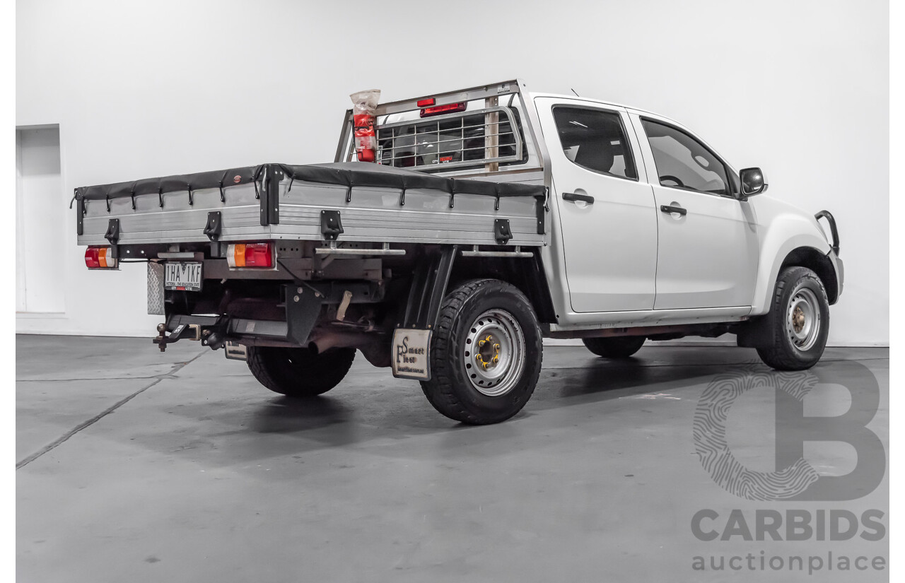 12/2015 Isuzu D-Max SX (4x4) TF MY15 Crew C/Chas White 3.0L Turbo Diesel