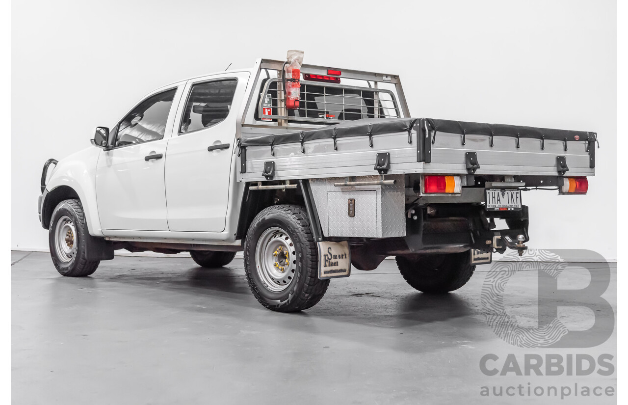 12/2015 Isuzu D-Max SX (4x4) TF MY15 Crew C/Chas White 3.0L Turbo Diesel