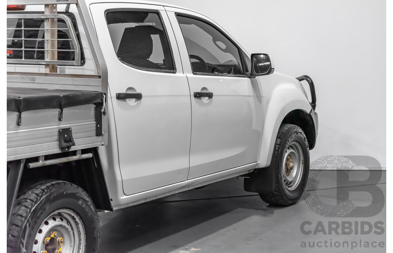 12/2015 Isuzu D-Max SX (4x4) TF MY15 Crew C/Chas White 3.0L Turbo Diesel