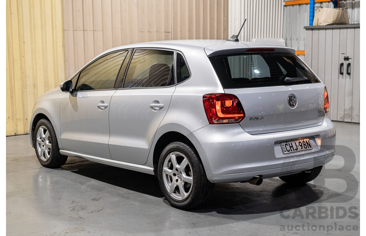 3/2013 Volkswagen Polo 77 TSI Comfortline 6R MY13 5d Hatchback Silver 1.2L Turbo