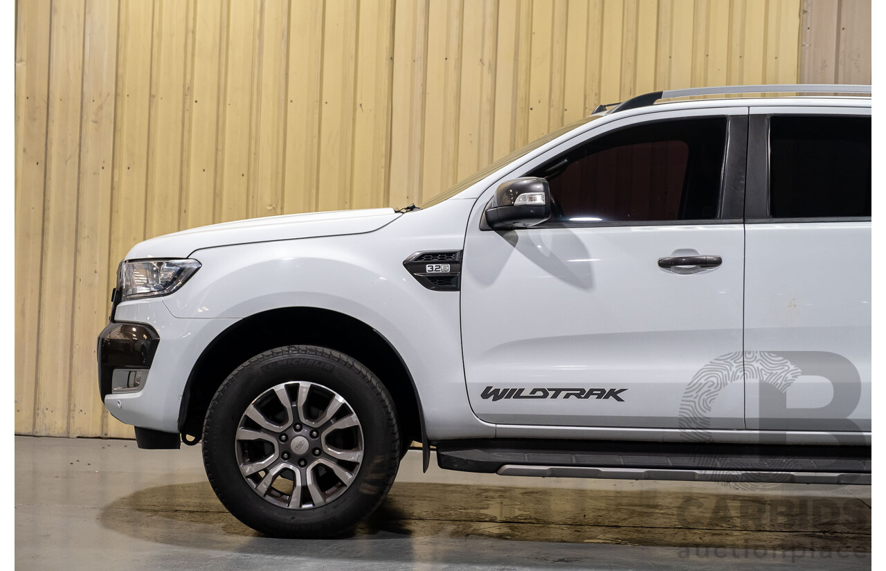 10/2017 Ford Ranger Wildtrak 3.2 (4x4) PX MKII Dual Cab P/Up White 3.2L Turbo Diesel