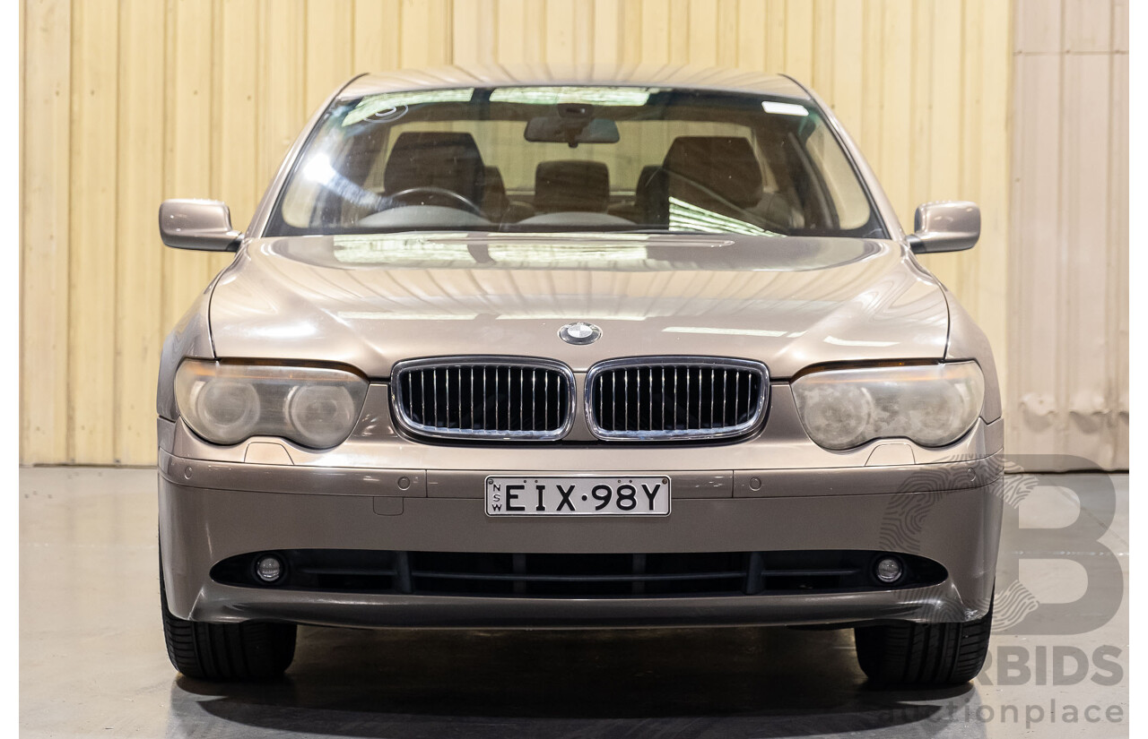 2/2003 Bmw 735i E65 4d Sedan Beige 3.6L V8