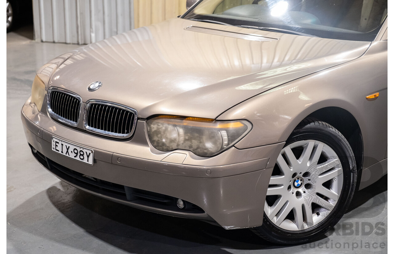 2/2003 Bmw 735i E65 4d Sedan Beige 3.6L V8