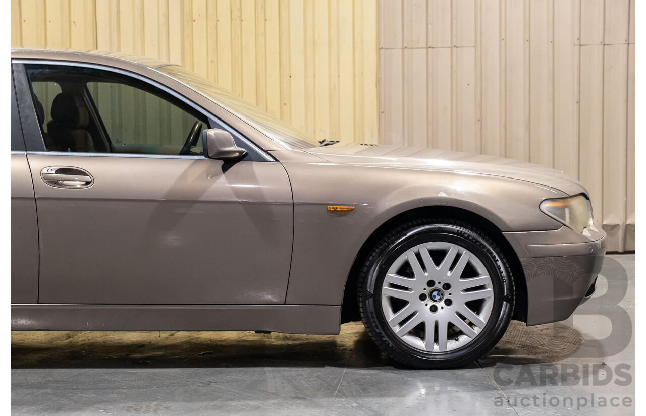 2/2003 Bmw 735i E65 4d Sedan Beige 3.6L V8