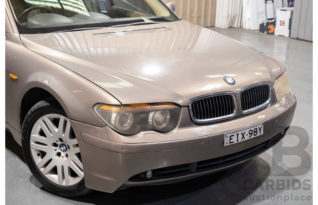 2/2003 Bmw 735i E65 4d Sedan Beige 3.6L V8