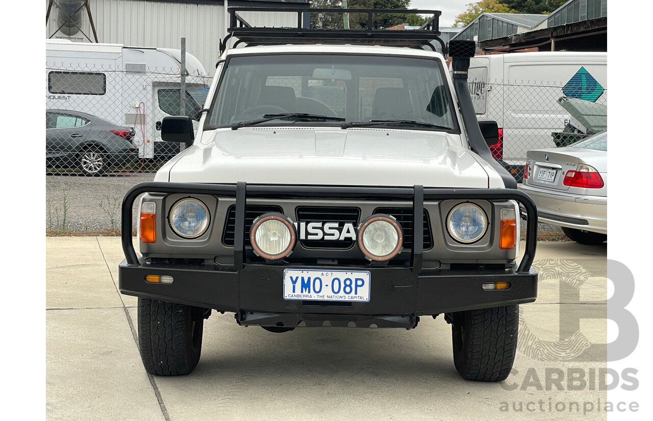 8/1989 Nissan Patrol DX (4x4)  4d Wagon White 4.2L -Turbo Diesel