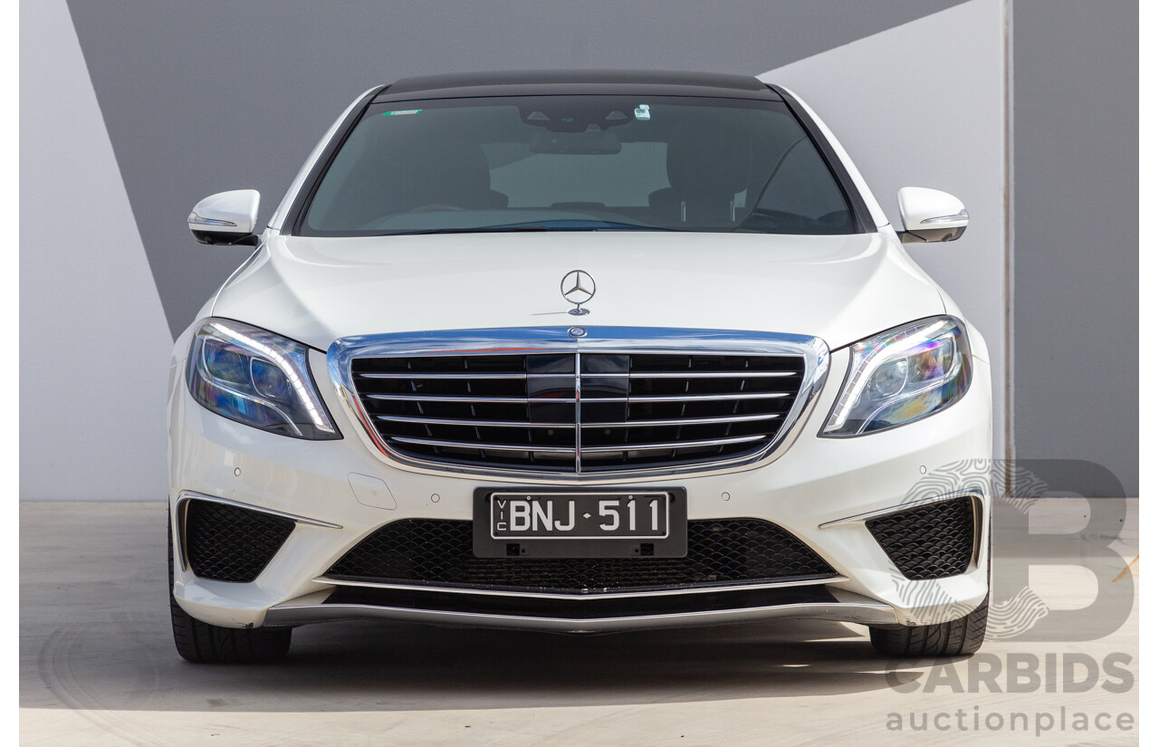 9/2014 Mercedes-Benz S500  222 4d Sedan White 4.7L Twin Turbo V8