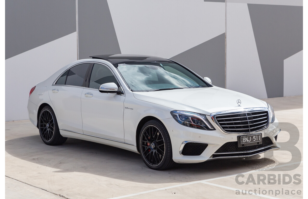 9/2014 Mercedes-Benz S500  222 4d Sedan White 4.7L Twin Turbo V8