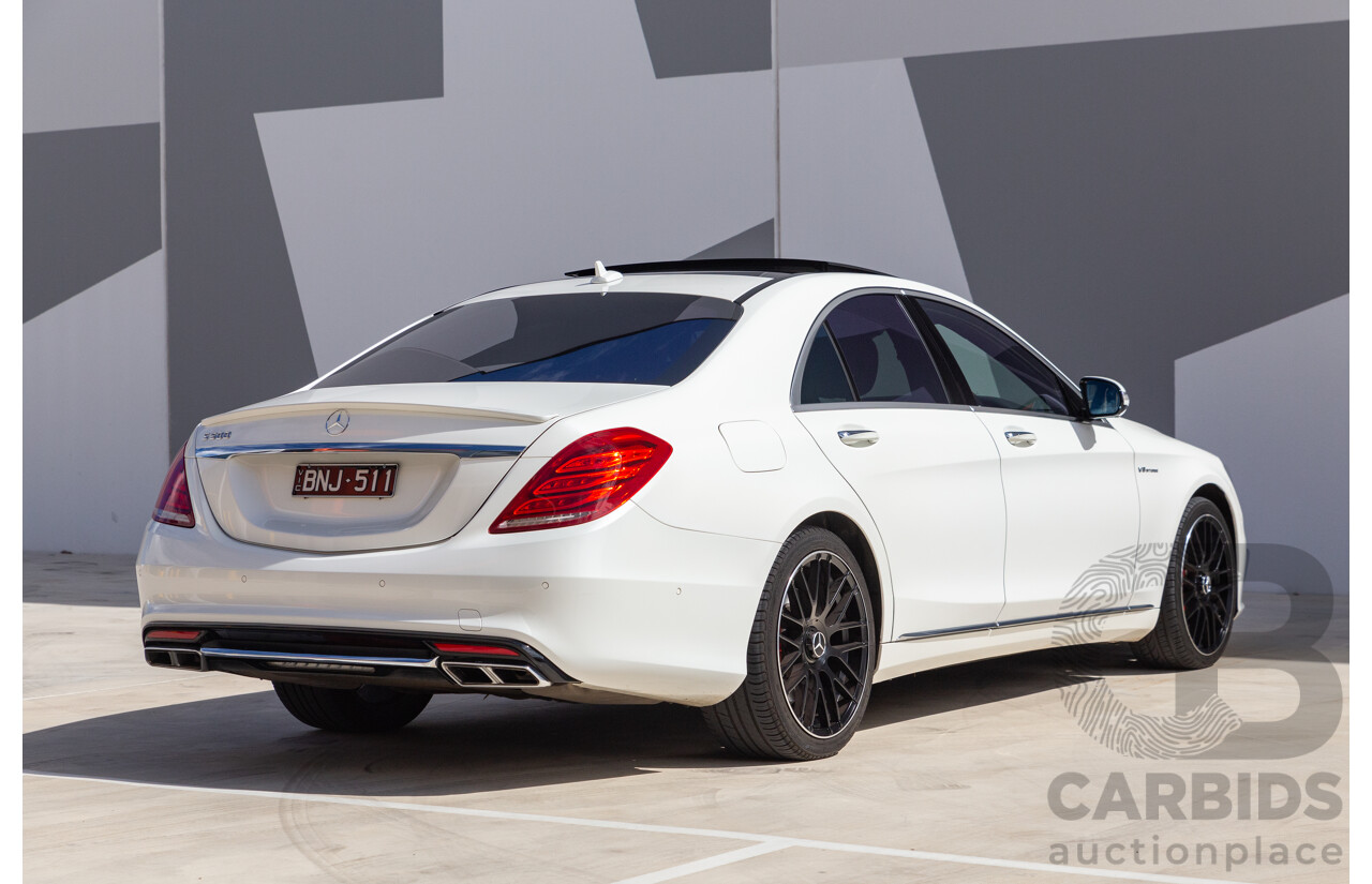 9/2014 Mercedes-Benz S500  222 4d Sedan White 4.7L Twin Turbo V8