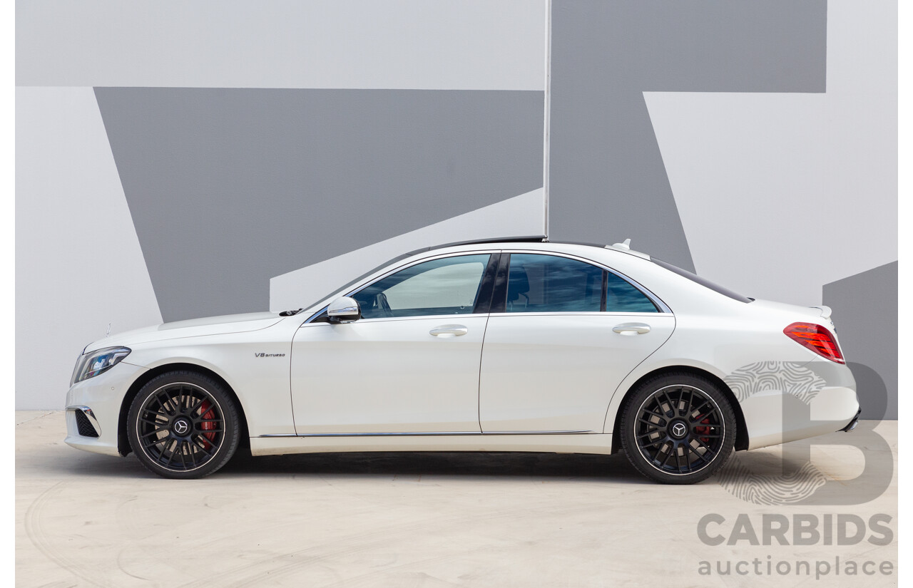 9/2014 Mercedes-Benz S500  222 4d Sedan White 4.7L Twin Turbo V8