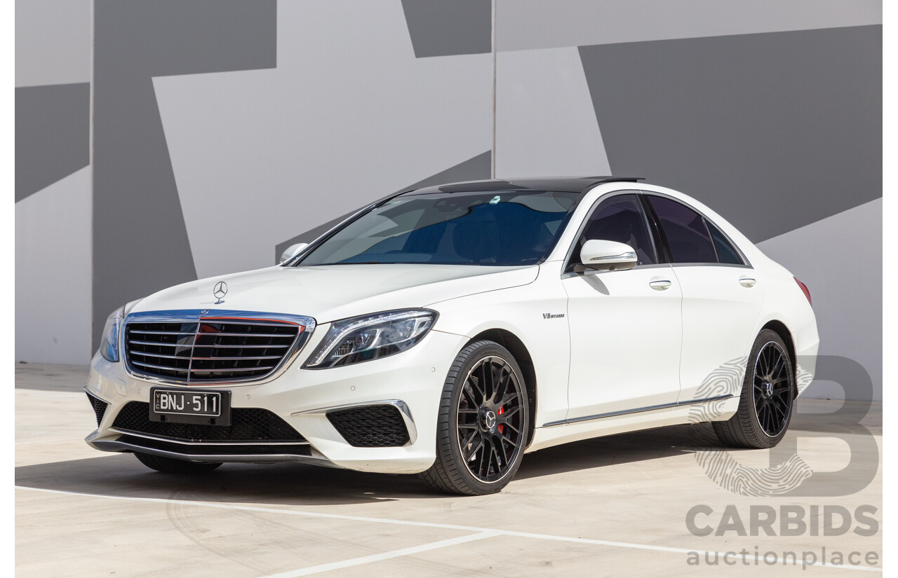 9/2014 Mercedes-Benz S500  222 4d Sedan White 4.7L Twin Turbo V8