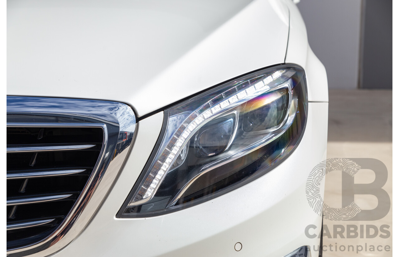 9/2014 Mercedes-Benz S500  222 4d Sedan White 4.7L Twin Turbo V8