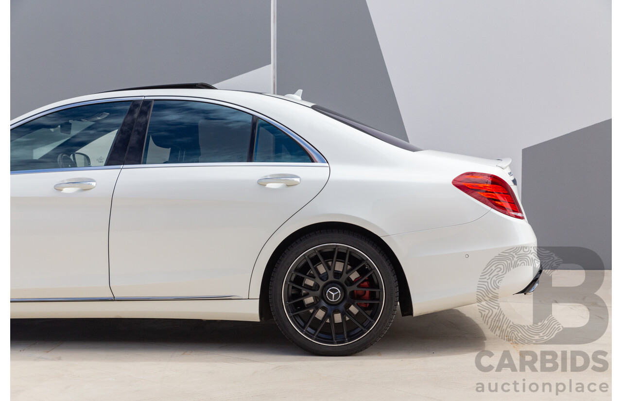 9/2014 Mercedes-Benz S500  222 4d Sedan White 4.7L Twin Turbo V8