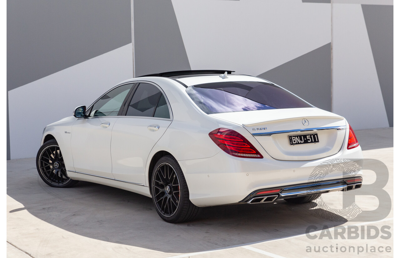 9/2014 Mercedes-Benz S500  222 4d Sedan White 4.7L Twin Turbo V8