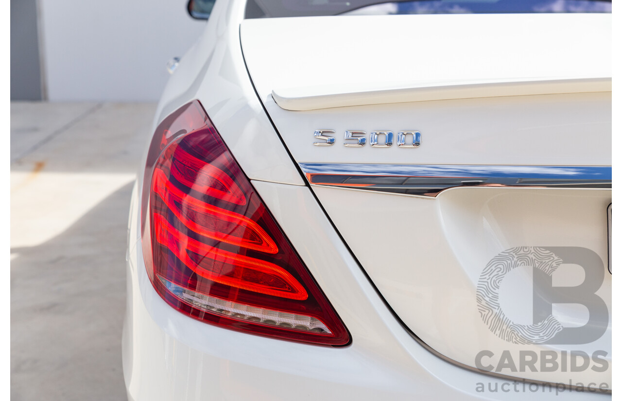 9/2014 Mercedes-Benz S500  222 4d Sedan White 4.7L Twin Turbo V8