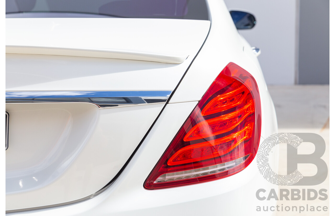 9/2014 Mercedes-Benz S500  222 4d Sedan White 4.7L Twin Turbo V8
