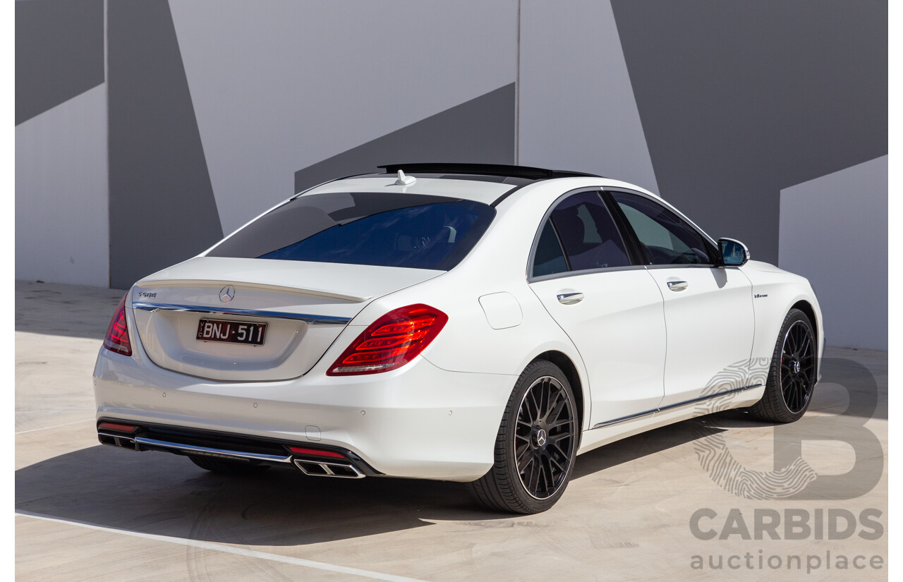 9/2014 Mercedes-Benz S500  222 4d Sedan White 4.7L Twin Turbo V8