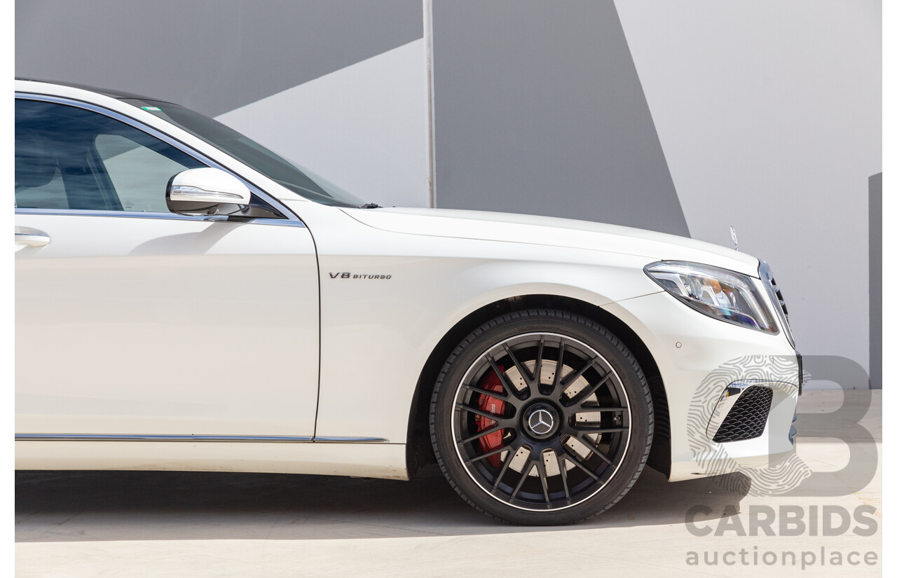 9/2014 Mercedes-Benz S500  222 4d Sedan White 4.7L Twin Turbo V8