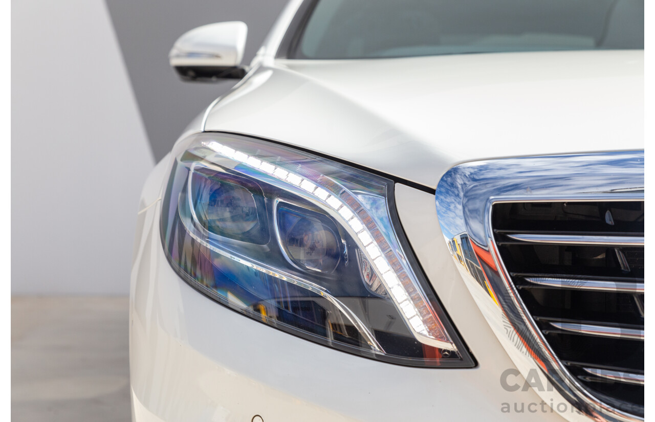 9/2014 Mercedes-Benz S500  222 4d Sedan White 4.7L Twin Turbo V8