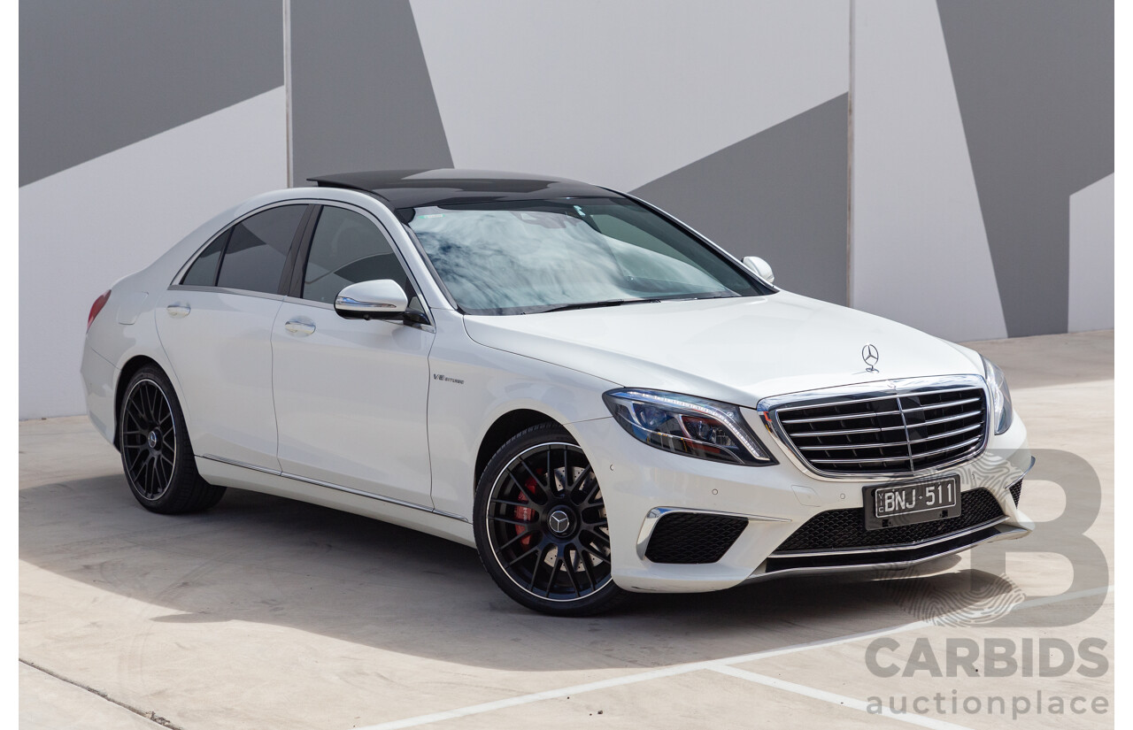 9/2014 Mercedes-Benz S500  222 4d Sedan White 4.7L Twin Turbo V8