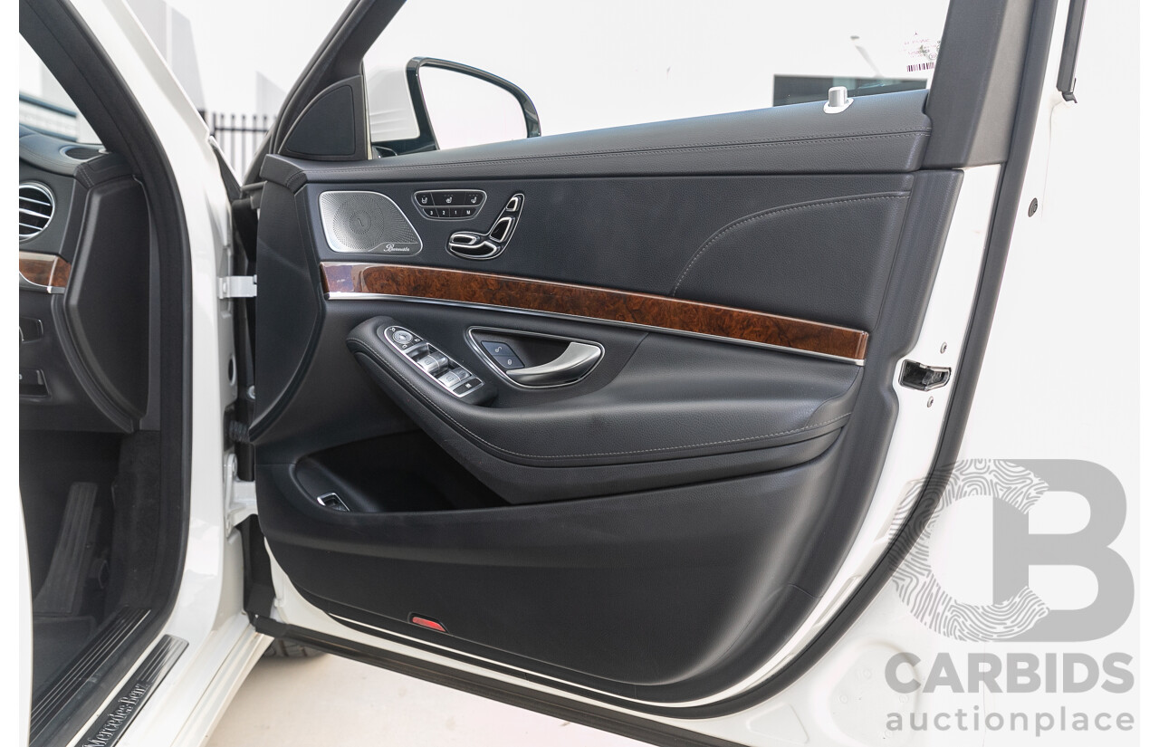 9/2014 Mercedes-Benz S500  222 4d Sedan White 4.7L Twin Turbo V8